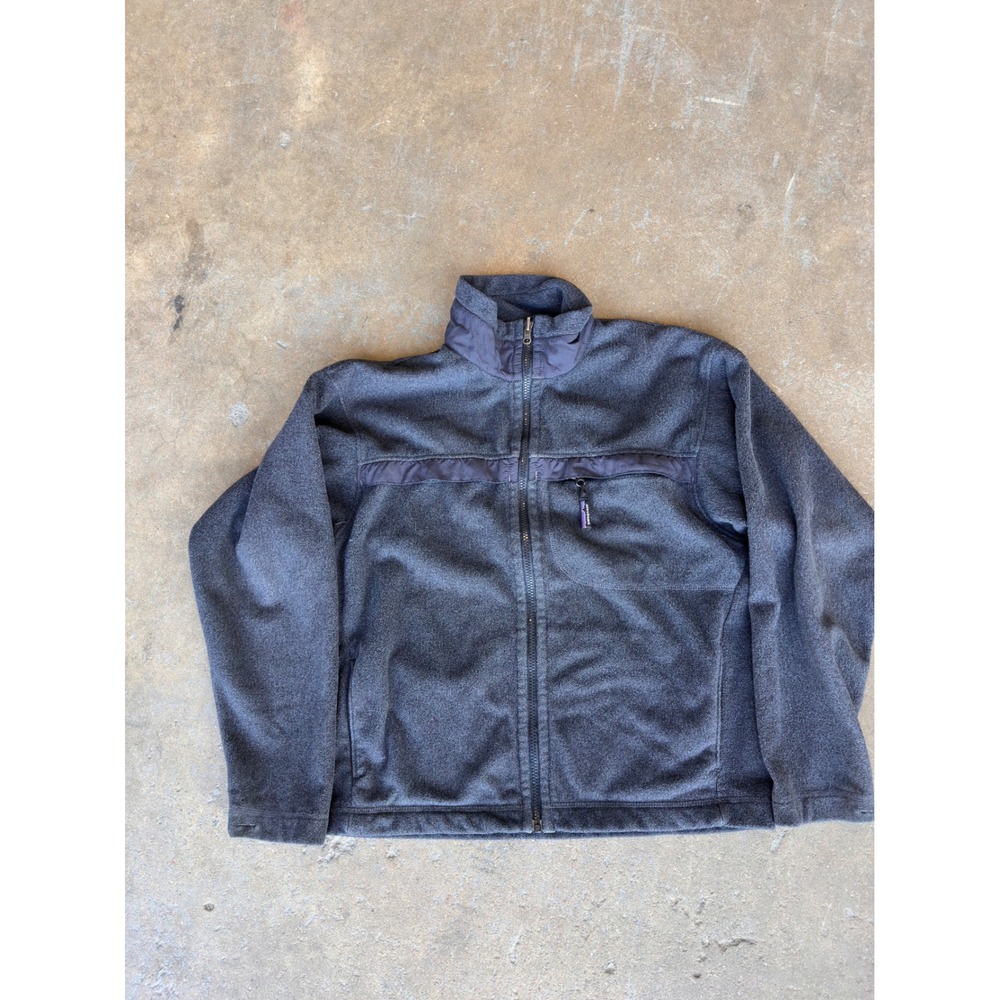 Patagonia Synchilla Full Zip Fleece Jacket Mens Large Black 25410